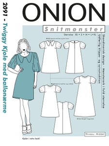 ONION kaava 2091 puhvihihainen mekko