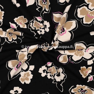 Joustocollege Flowers Black