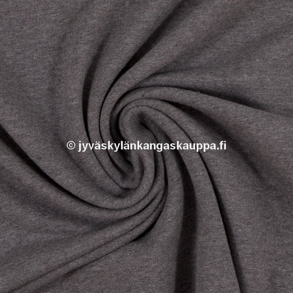 Harjattu joustocollege TALVITRIKOO 1285 Meleerattu Tummanharmaa