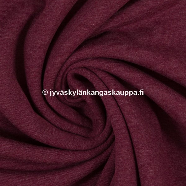 Harjattu joustocollege TALVITRIKOO 1937 Meleerattu Burgundy