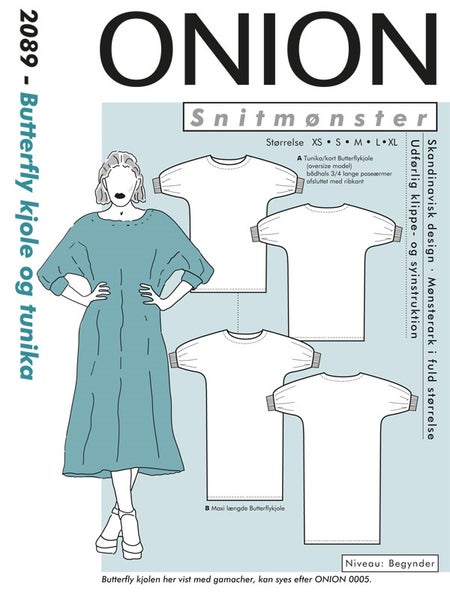 ONION kaava 2089 perhos mekko ja tunika (HYLLYSS&Auml;)