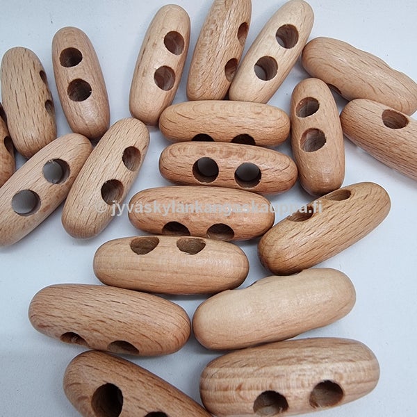 Puunappi duffelinappi 30mm nougat