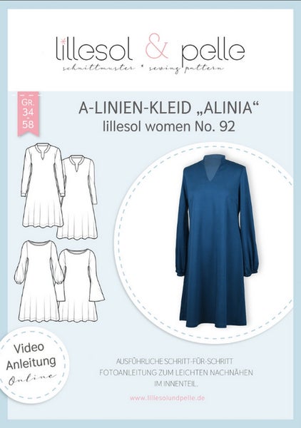 lillesol & pelle kaava 92 ALINIA A-linjainen tunika ja mekko