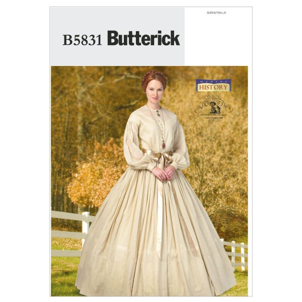 Butteric kaava B5831 Misses Historical Dress