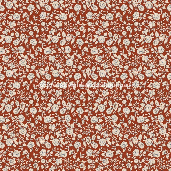 Digiprintti BAMBUTRIKOO Terracotta Floral
