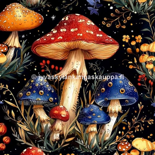 Digiprintti trikoo Autumn Forest