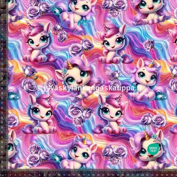 Digiprintti trikoo Sweetheart Pony