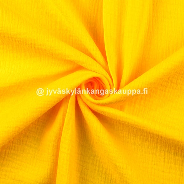 Double Gauze tuplaharsokangas Keltainen