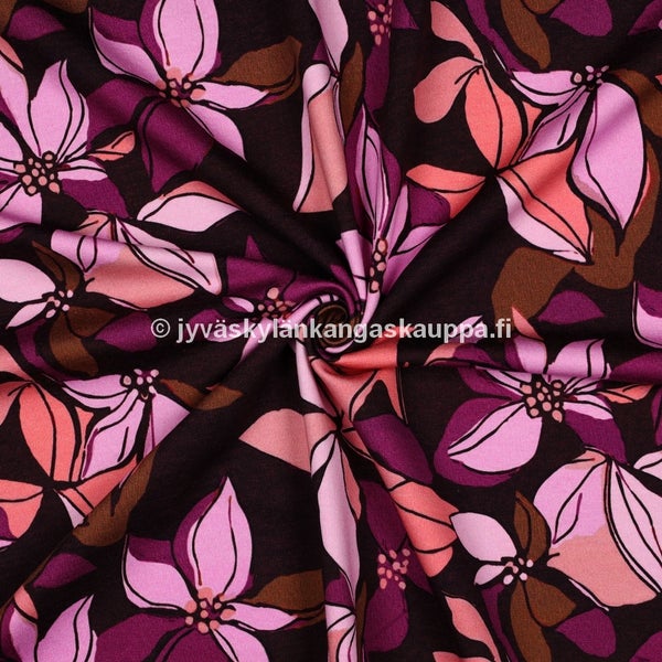 Harjattu Joustocollege Mauve Blooms