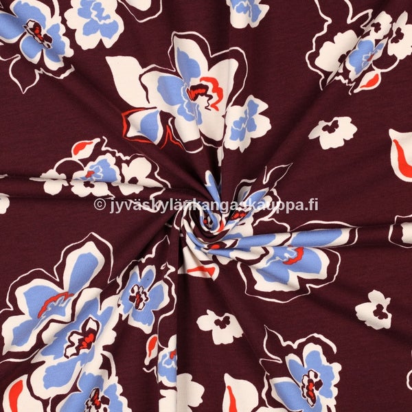Joustocollege Flowers Burgundy (90cm valmispala)
