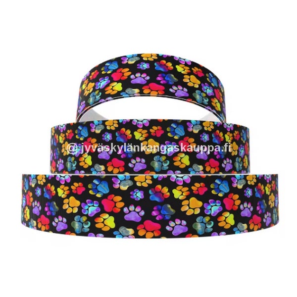 Koristenauha Pienet V&auml;rikk&auml;&auml;t Tassut (70cm valmispala)