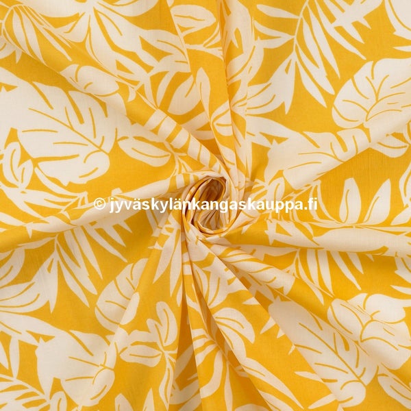 Ohut Puuvillavoilee Kukat Lissabon Keltainen