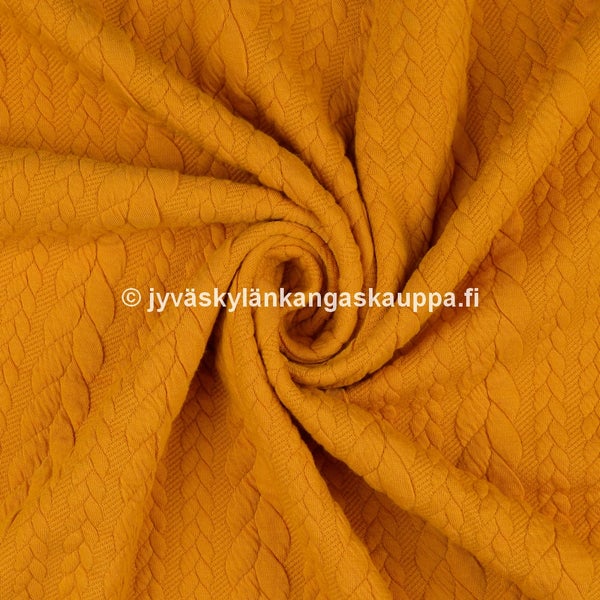 Palmikkoneulos L&auml;mmin Keltainen