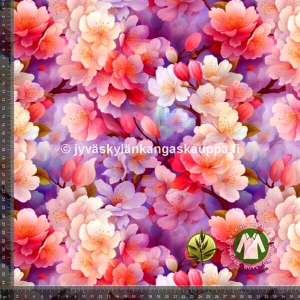 Digiprintti BAMBUTRIKOO Lavender Cherry Spring