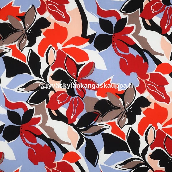 Lenzing Ecovero Viskoosikangas Venetsia Punainen