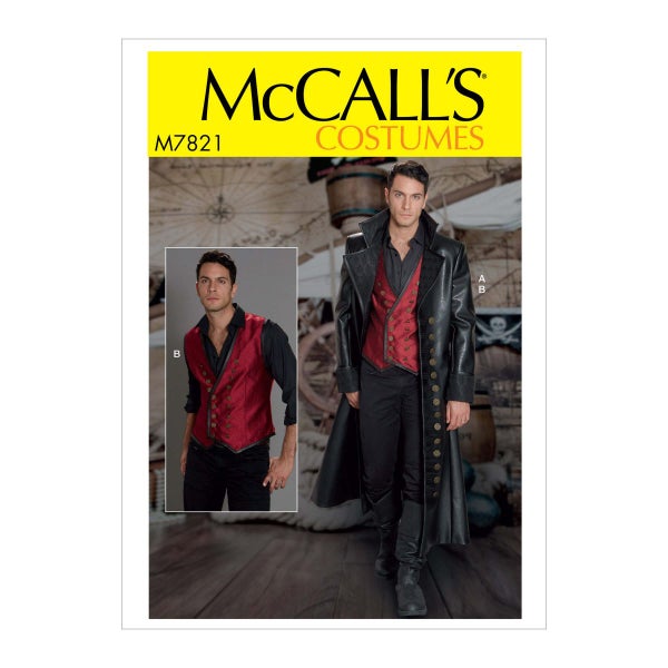 McCALL&acute;s kaava M7821 Mens Costume