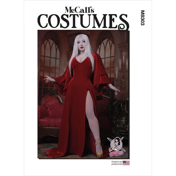 McCALL&acute;s kaava M8303 Dress and Sleeved Cape by Yaya Han