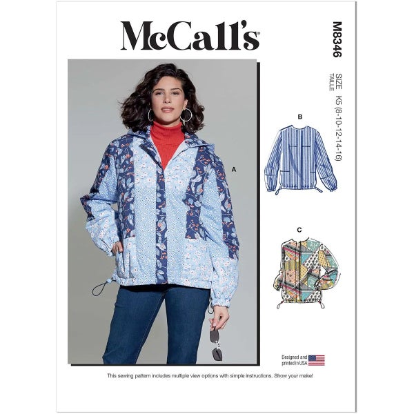 McCALL&acute;s kaava M8346 Misses Jacket (HYLLYSS&Auml;)