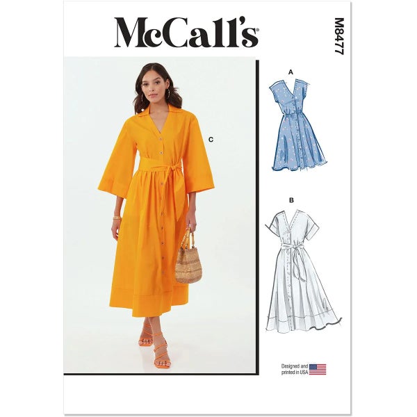 McCALL&acute;s kaava M8477 Misses Shirtdresses