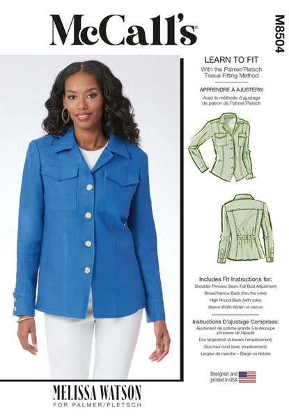 McCALL&acute;s kaava M8504 Misses Jacket by Melissa Watson