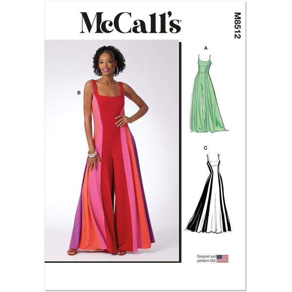 McCALL&acute;s kaava M8512 Misses Knit Jumpsuits and Dress