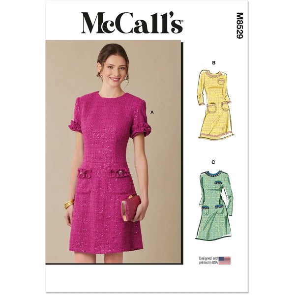 McCALL&acute;s kaava M8529 Misses Dress with Sleeve Variations