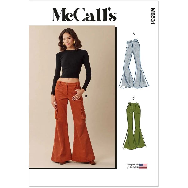 McCALL&acute;s kaava M8531 Misses Trousers