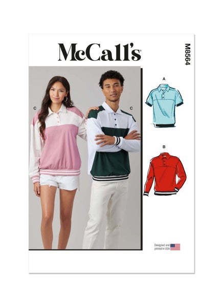 McCALL&acute;s kaava M8564 Unisex Knit Pullover Tops
