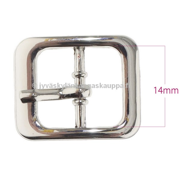 Metallinen solki suorakaide 14mm