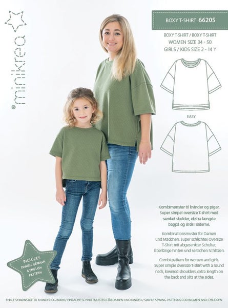 Minikrea kaava 66205 Boxy T-shirt