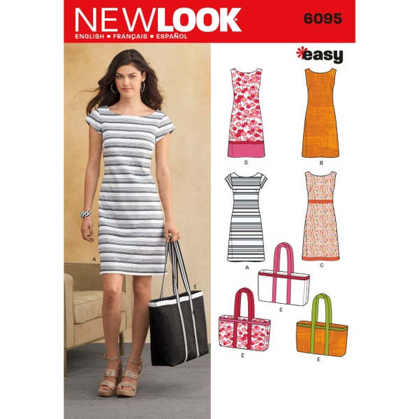 New Look kaava 6095 Dresses and Tote Bag (HYLLYSS&Auml;)