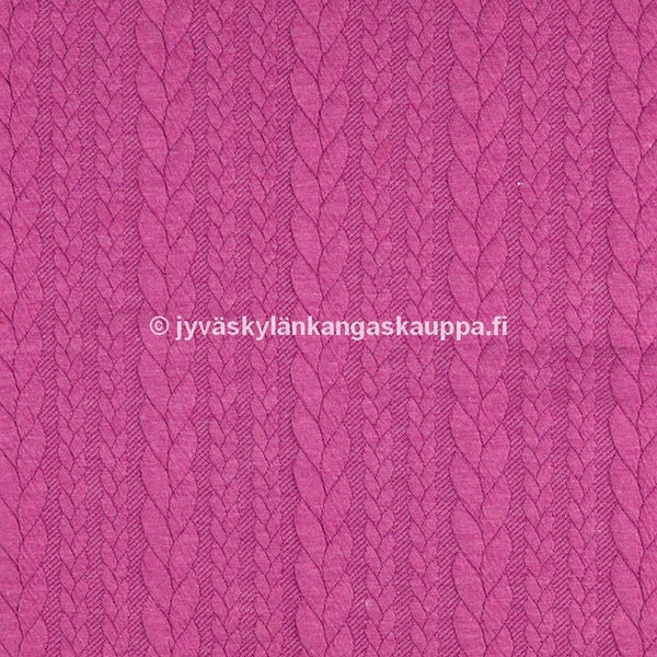 Palmikkoneulos Fuksia