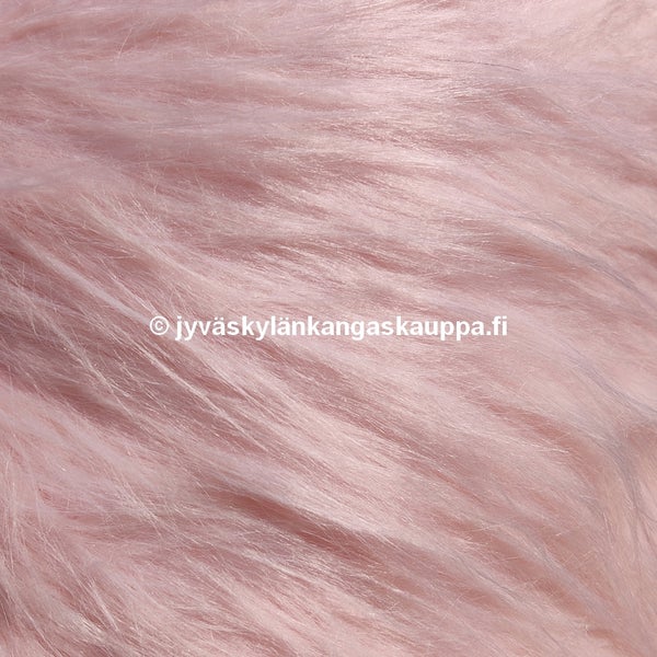 Karvakangas eli turkiskangas vaaleanpunainen EXTRA PITK&Auml; karva