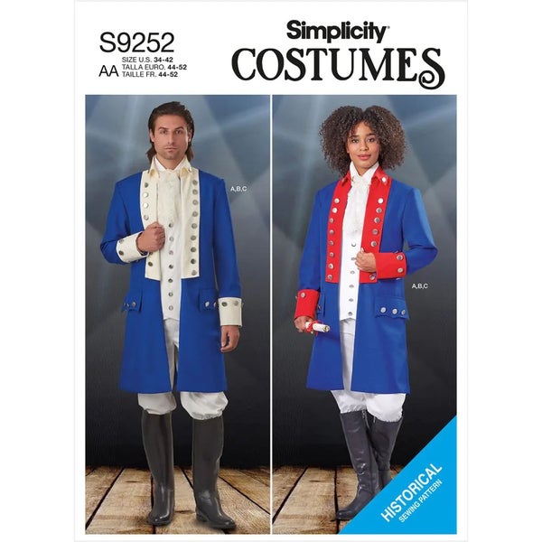 Simplicity kaava S9252 Unisex Costumes