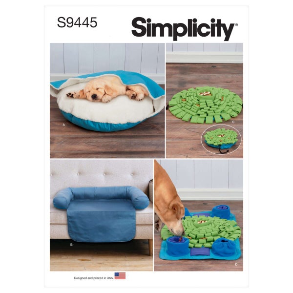 Simplicity kaava S9445 Pet Beds, Chair Cover and Play Mats