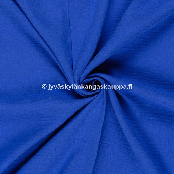 Double Gauze tuplaharsokangas Royal Blue