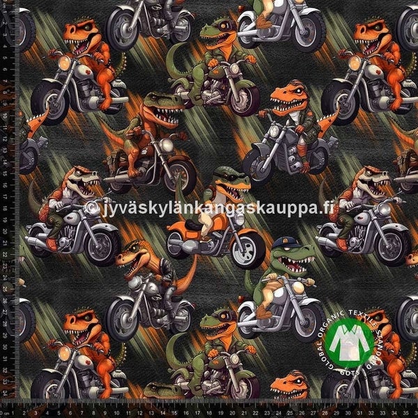 Digiprintti trikoo Biker Alligators