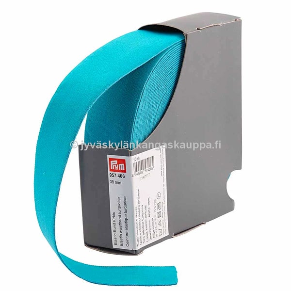 Prym boxerikuminauha 38mm TURKOOSI