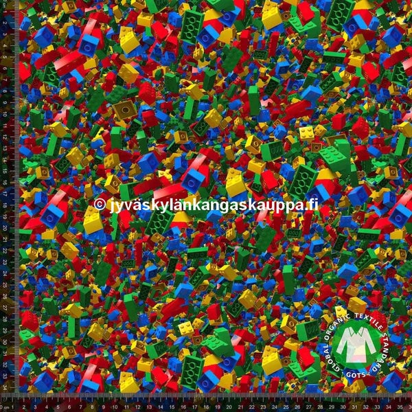 Digiprintti trikoo Palikat (30cm valmispala)