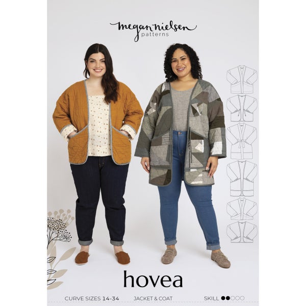 Megan Nielsen Pattern kaava HOVEA Jacket & Coat sizes 14 -34