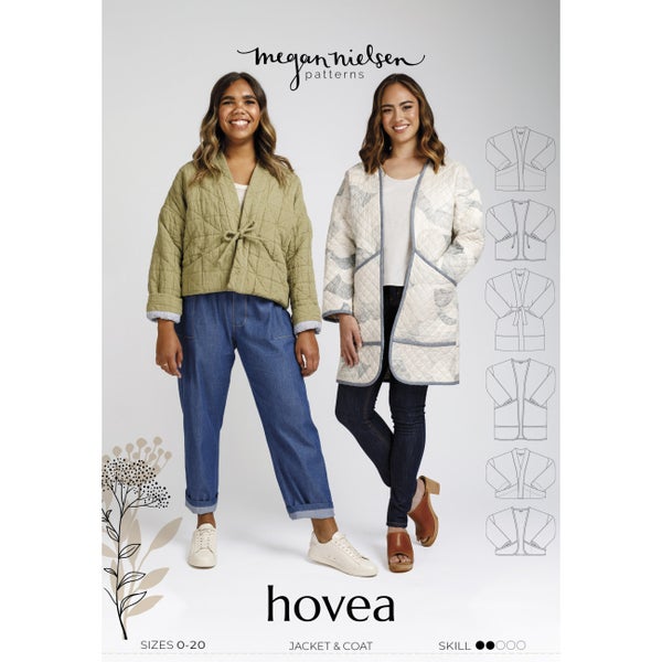 Megan Nielsen Pattern kaava HOVEA Jacket & Coat sizes 0-20