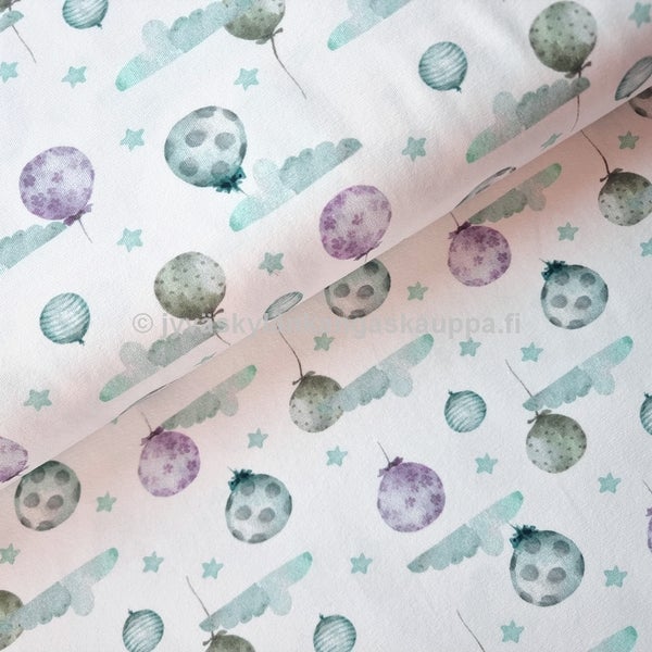 Trikoo kangas Sweet Balloon Vanilja