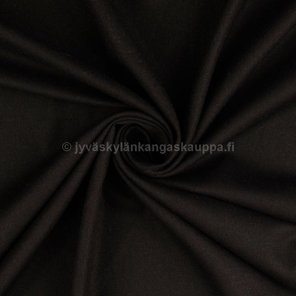 Kevyt pellavakangas 175g Musta