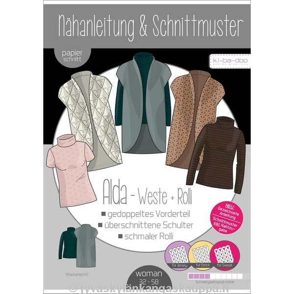 Ki-Ba-Doo kaava Alda liivi ja pusero