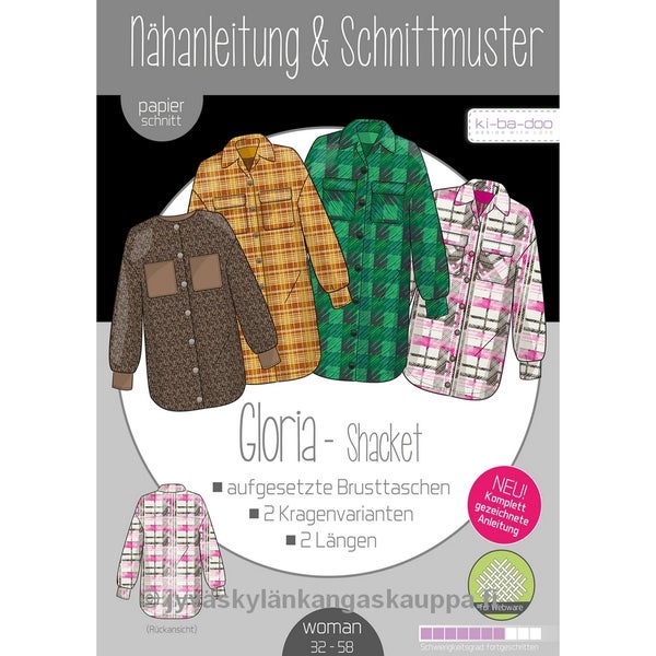 Ki-Ba-Doo kaava Gloria shaket paitatakki