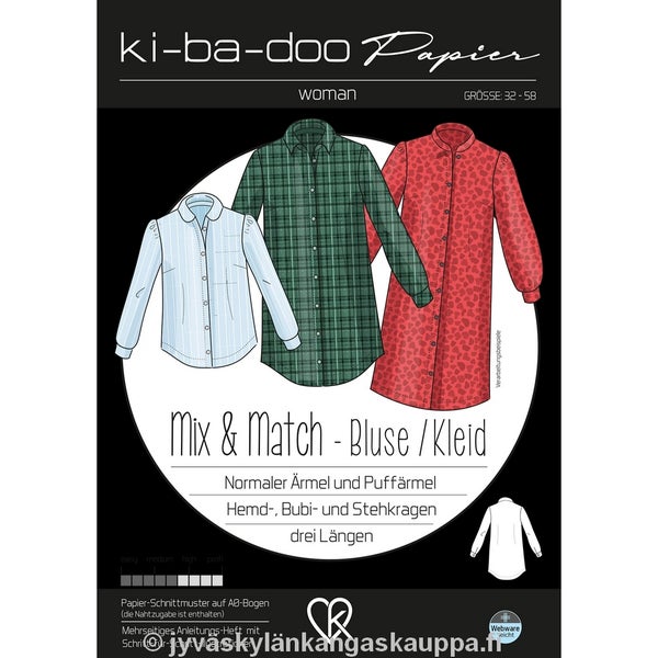 Ki-Ba-Doo kaava Mix and Match paitapusero ja paitapuseromekko