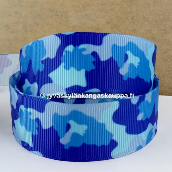 Koristenauha Maasto Sininen