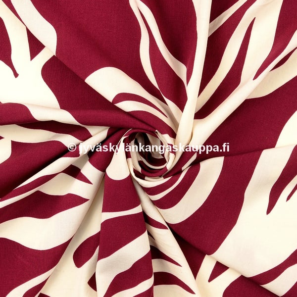Viskoosikangas Bryssel Burgundy