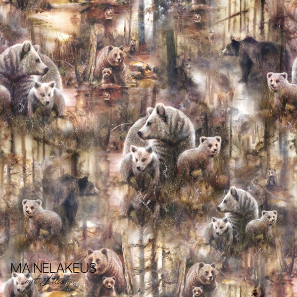 Digiprintti trikoo Mainelakeus Metsien Kulkijat