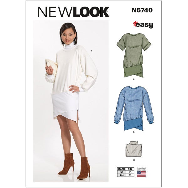 New Look kaava 6740 Misses Easy Mini Dresses (HYLLYSS&Auml;)